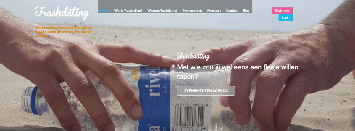 Trashdating, plastic terugbrengen op events - plasticsoep