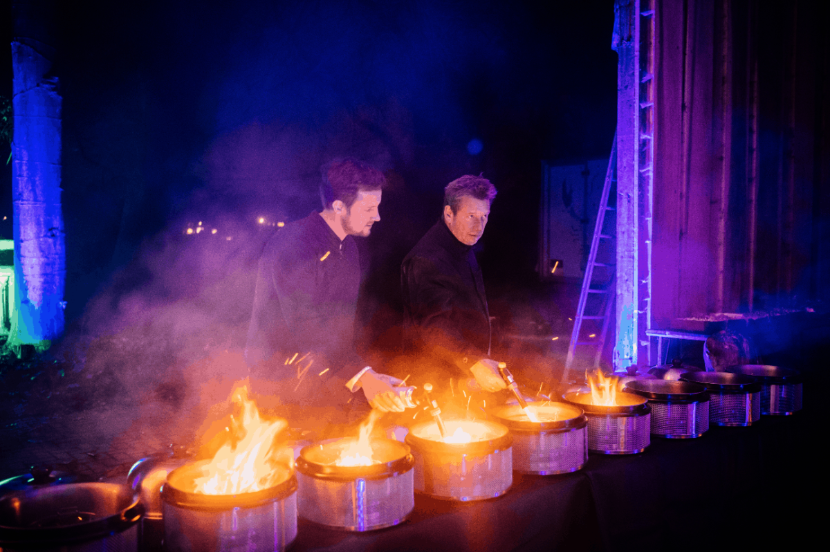 Kerstdiner Bureau Voor Reuring @ Naarden (Nederland) - 04. Avondeten - Kleur - De borrelfabriek - xsaga - kerst diner - gourmet - eten