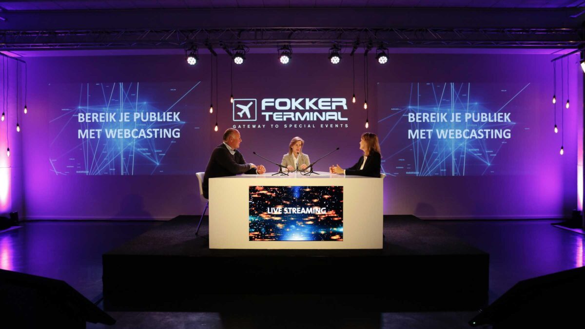 Fokker Terminal - live event - online event - hybride event - locatie - anderhalve meter - coronaproof