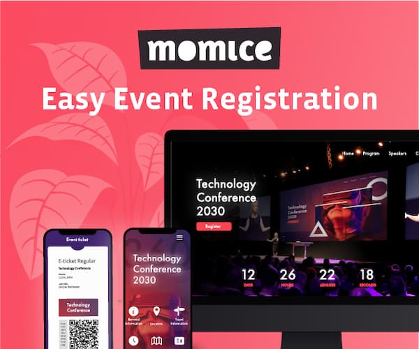 Momice - large rectangle banner - event registration - evenementenregistratie