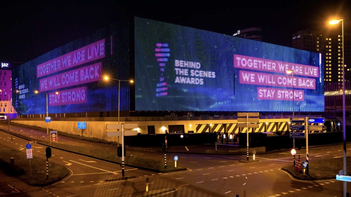 Ziggo Dome - Behind the scenes awards - Floris Heuer - together strong - led wall