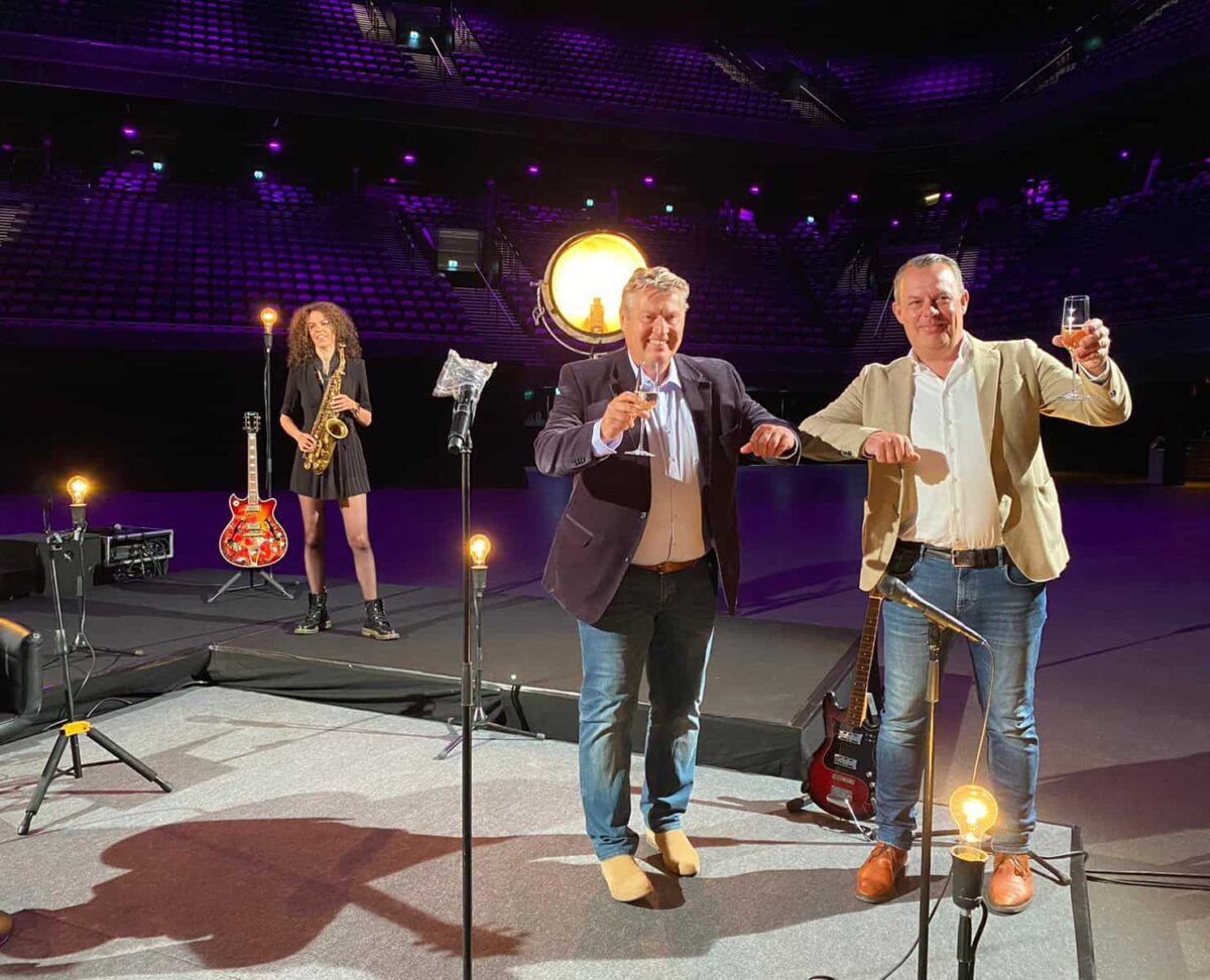 Toast Ziggo Dome en Vineyard Catering inzake verlenging samenwerking