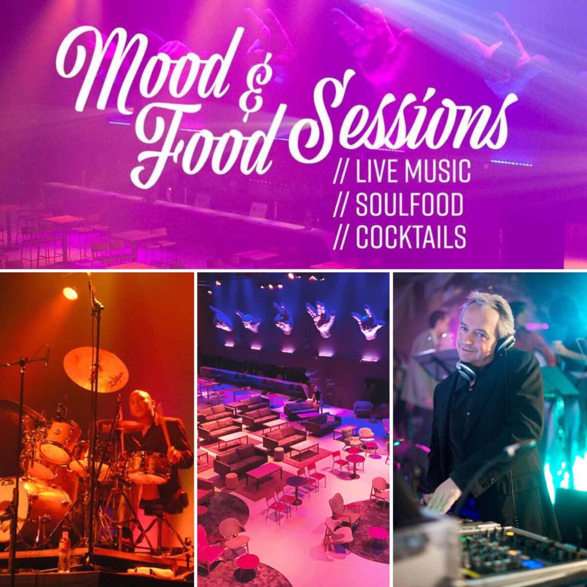 Mood & Food sessions flyer