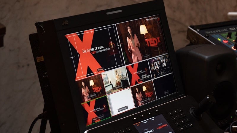 TedX Amsterdam Salon op scherm