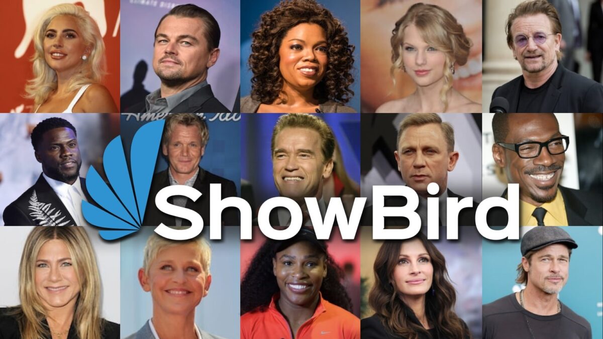 Wereldsterren op je online event - ShowBird