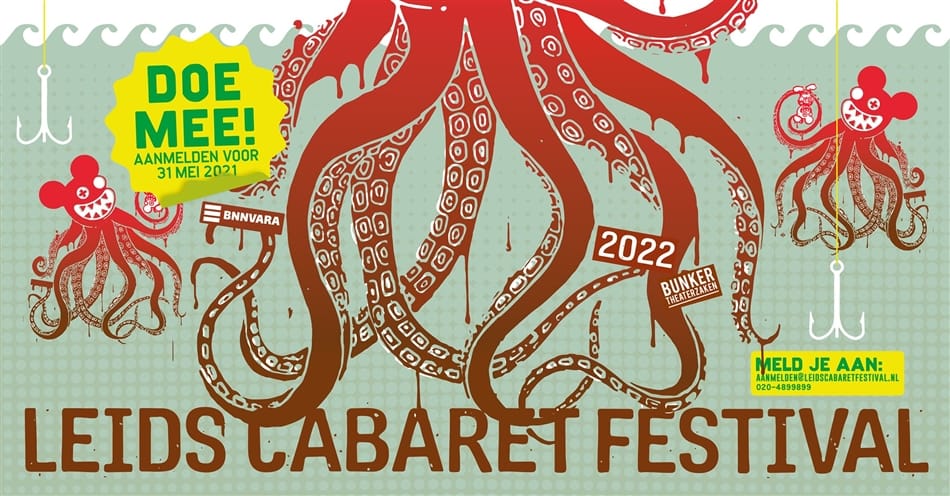 Poster aanmelden Leids Cabaret festival