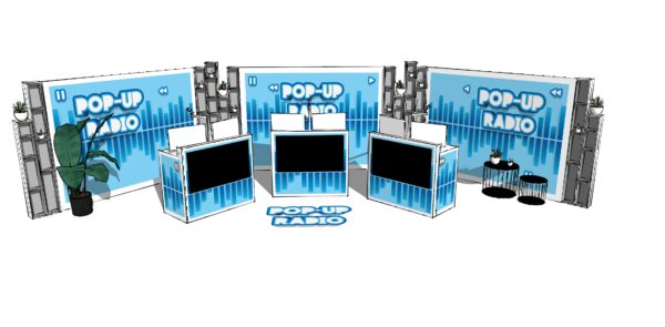 Visual Pop-Up Radio studio online event radiostation Unlimited