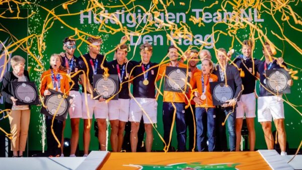Huldiging TeamNL bij Olympic Festival