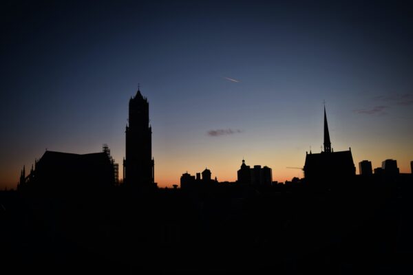 Utrecht zonsondergang