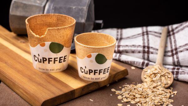 Cupffee is de eetbare koffiebeker; hoe duurzaam wil je het hebben op jouw evenement?