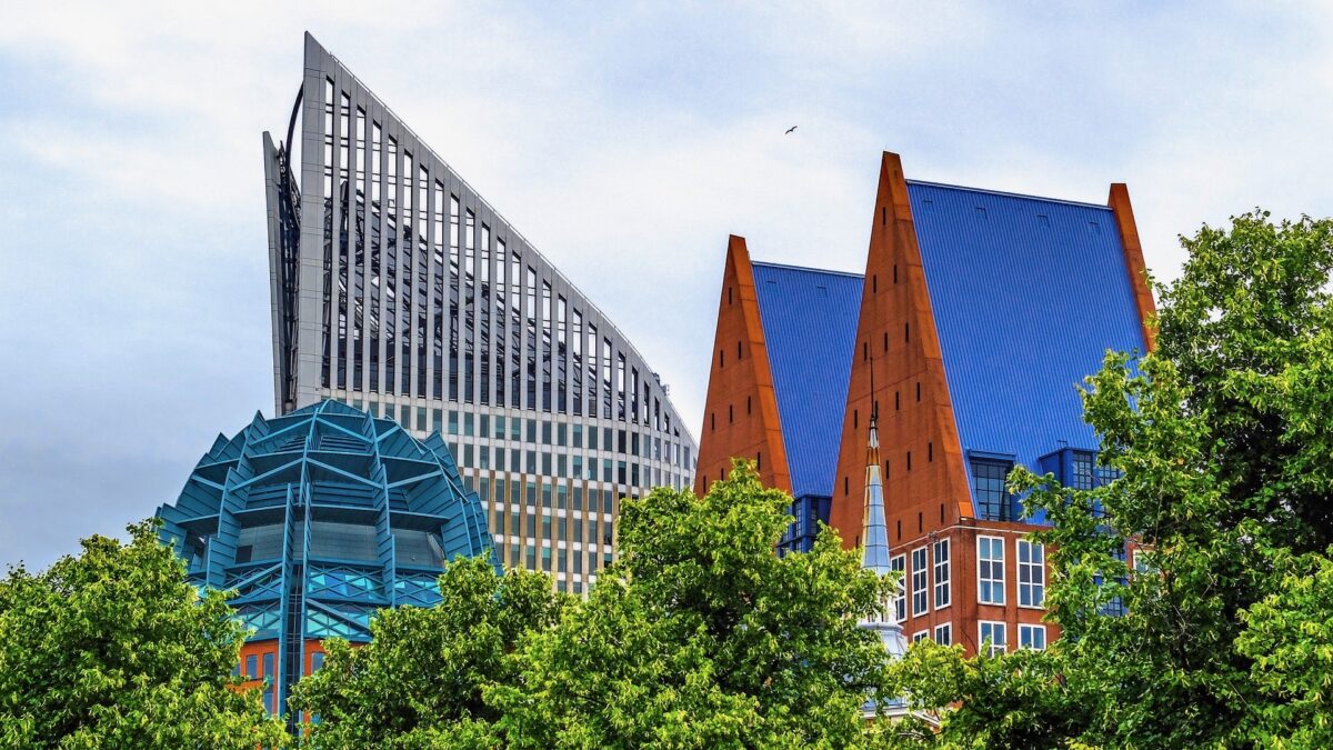 Den Haag daken van gebouwen