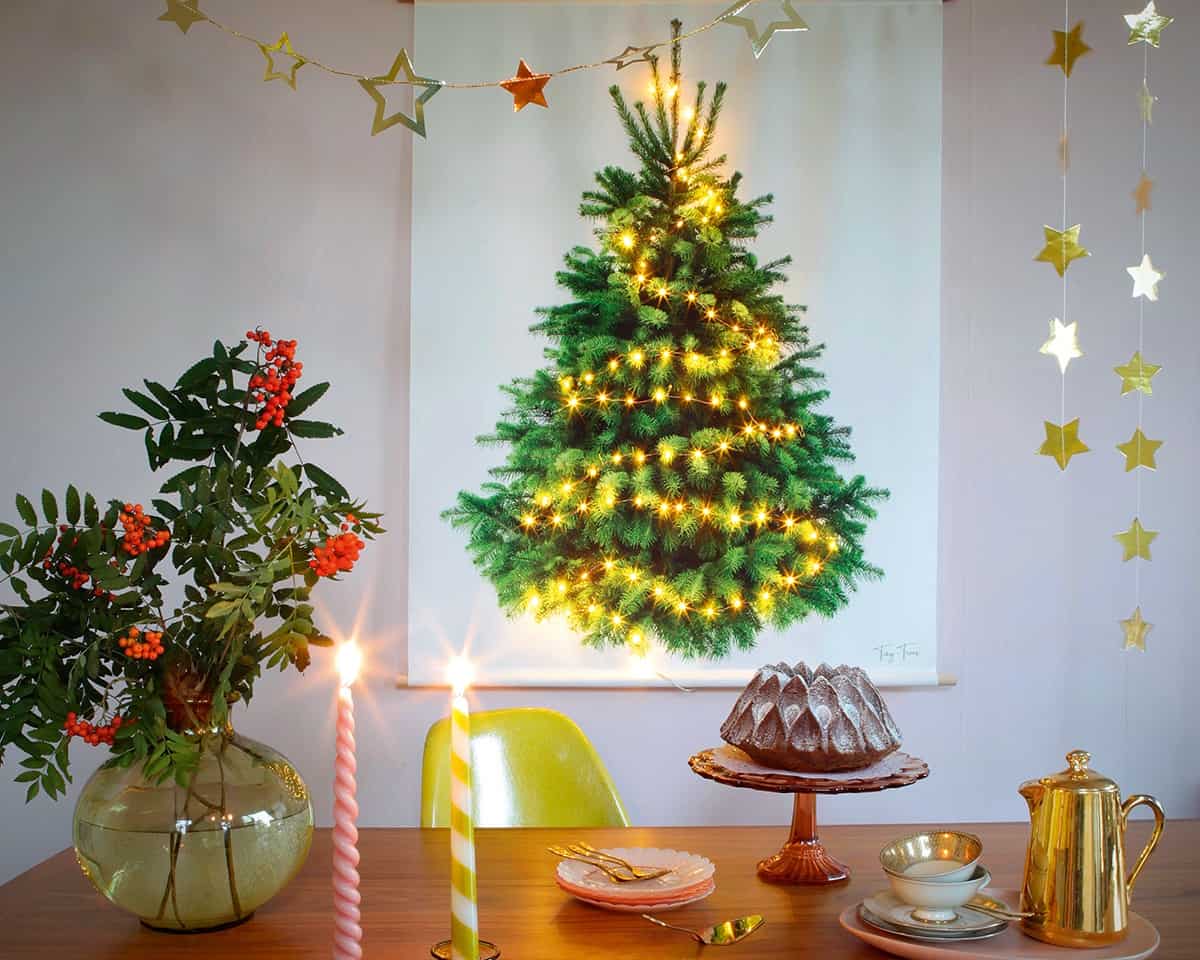 Tiny-Trees kerstboom_taart en kaarsen_(Suseela Gorter)