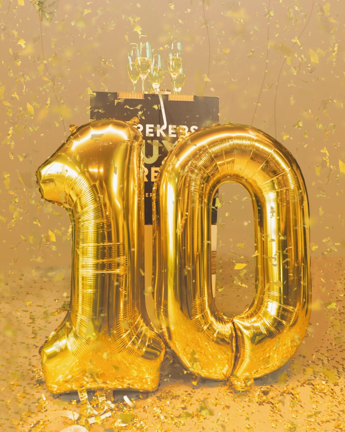 Sprekershuys 10 jaar ballonnen